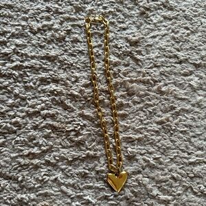 Wolf circus Gold Heart Pendant Necklace